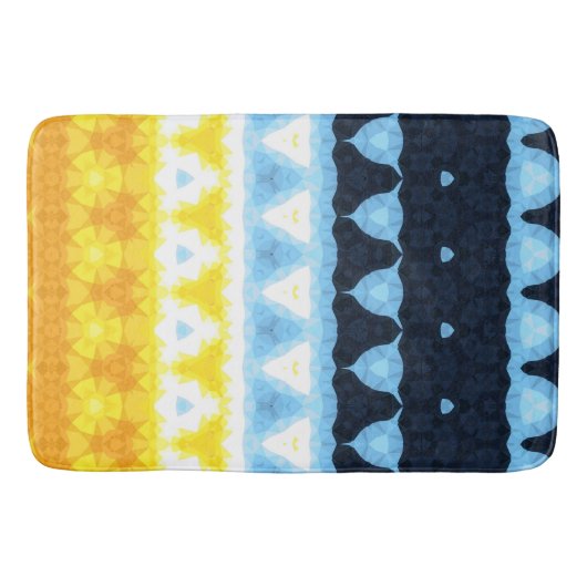 Boho Groovy Geometrische Abstracte AroAce Pride Vl Badmat (Voorkant)