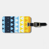 Boho Groovy Geometrische Abstracte AroAce Pride Vl Bagagelabel (Voorkant horizontaal)