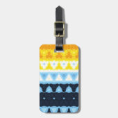 Boho Groovy Geometrische Abstracte AroAce Pride Vl Bagagelabel (Voorkant verticaal)