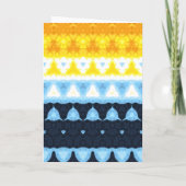 Boho Groovy Geometrische Abstracte AroAce Pride Vl Bedankkaart (Achterkant)