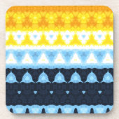 Boho Groovy Geometrische Abstracte AroAce Pride Vl Bier Onderzetter (Voorkant)