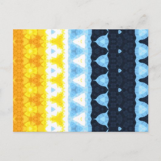 Boho Groovy Geometrische Abstracte AroAce Pride Vl Briefkaart (Voorkant)