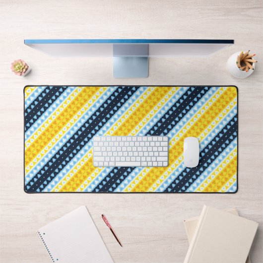 Boho Groovy Geometrische Abstracte AroAce Pride Vl Bureaumat (Kantoor 1)