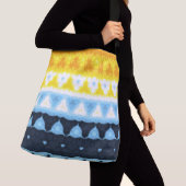 Boho Groovy Geometrische Abstracte AroAce Pride Vl Crossbody Tas (Dichtbij)