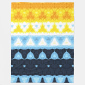 Boho Groovy Geometrische Abstracte AroAce Pride Vl Fleece Deken (Voorkant)