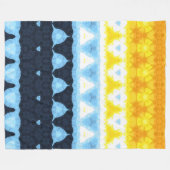 Boho Groovy Geometrische Abstracte AroAce Pride Vl Fleece Deken (Voorkant (Horizontaal))