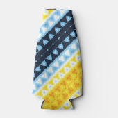 Boho Groovy Geometrische Abstracte AroAce Pride Vl Flesjeskoeler (Voorkant)