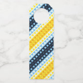 Boho Groovy Geometrische Abstracte AroAce Pride Vl Flessenhanger (Voorkant)