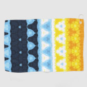 Boho Groovy Geometrische Abstracte AroAce Pride Vl Golfhanddoek (Horizontaal)