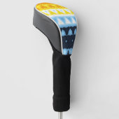 Boho Groovy Geometrische Abstracte AroAce Pride Vl Golfheadcover (Schuin)