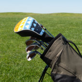 Boho Groovy Geometrische Abstracte AroAce Pride Vl Golfheadcover (Insitu)