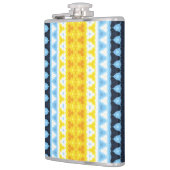 Boho Groovy Geometrische Abstracte AroAce Pride Vl Heupfles (Links)