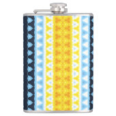Boho Groovy Geometrische Abstracte AroAce Pride Vl Heupfles (Voorkant)