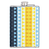 Boho Groovy Geometrische Abstracte AroAce Pride Vl Heupfles (Achterkant)