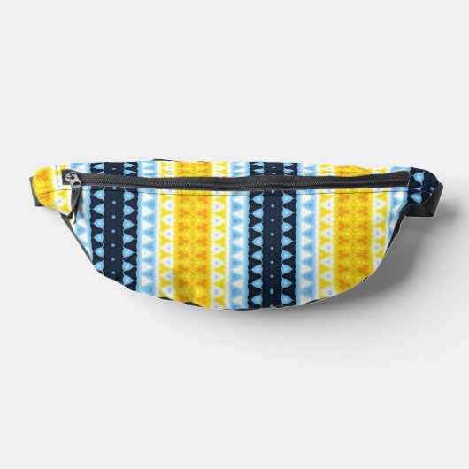 Boho Groovy Geometrische Abstracte AroAce Pride Vl Heuptasje (Liggend)
