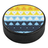 Boho Groovy Geometrische Abstracte AroAce Pride Vl Hockey Puck (3/4)