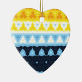 Boho Groovy Geometrische Abstracte AroAce Pride Vl Keramisch Ornament (Rechts)