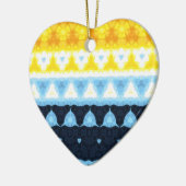 Boho Groovy Geometrische Abstracte AroAce Pride Vl Keramisch Ornament (Links)