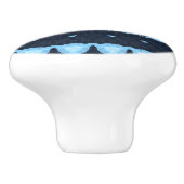 Boho Groovy Geometrische Abstracte AroAce Pride Vl Keramische Knop (Zijkant)