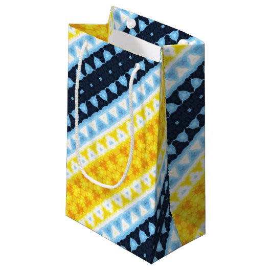 Boho Groovy Geometrische Abstracte AroAce Pride Vl Klein Cadeauzakje (Voorkant Gekanteld)