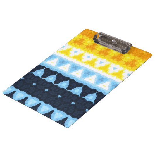 Boho Groovy Geometrische Abstracte AroAce Pride Vl Klembord (Gekanteld)