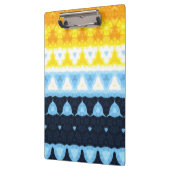 Boho Groovy Geometrische Abstracte AroAce Pride Vl Klembord (Links)