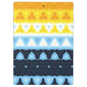 Boho Groovy Geometrische Abstracte AroAce Pride Vl Klembord (Achterkant)
