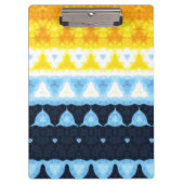 Boho Groovy Geometrische Abstracte AroAce Pride Vl Klembord (Voorkant)