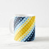 Boho Groovy Geometrische Abstracte AroAce Pride Vl Koffiemok (Voorkant links)