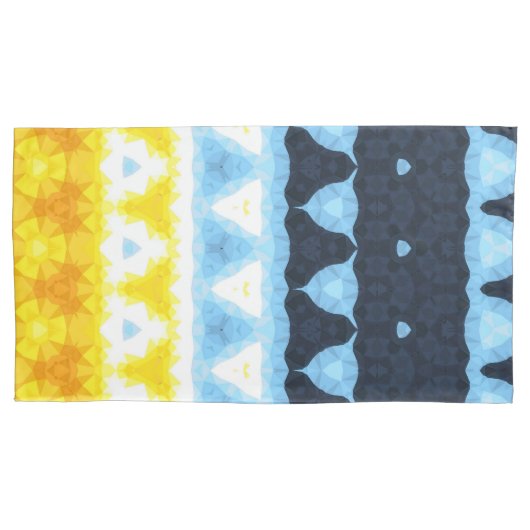 Boho Groovy Geometrische Abstracte AroAce Pride Vl Kussensloop (Voorkant-Links)