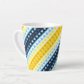 Boho Groovy Geometrische Abstracte AroAce Pride Vl Latte Mok (Linkerhoek)