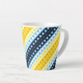 Boho Groovy Geometrische Abstracte AroAce Pride Vl Latte Mok (Rechterhoek)