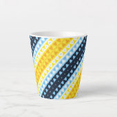 Boho Groovy Geometrische Abstracte AroAce Pride Vl Latte Mok (Voorkant)