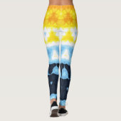 Boho Groovy Geometrische Abstracte AroAce Pride Vl Leggings (Achterkant)