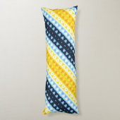 Boho Groovy Geometrische Abstracte AroAce Pride Vl Lichaamskussen (Achterkant (Verticaal))