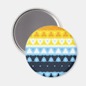 Boho Groovy Geometrische Abstracte AroAce Pride Vl Magneet (Voorkant / Achterkant)