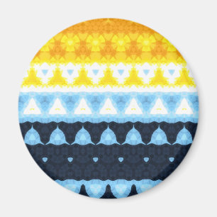 Boho Groovy Geometrische Abstracte AroAce Pride Vl Magneet