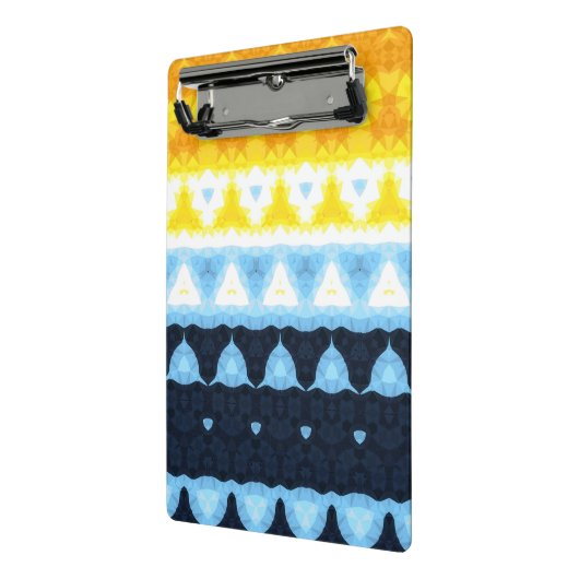 Boho Groovy Geometrische Abstracte AroAce Pride Vl Mini Klembord (Angled2)