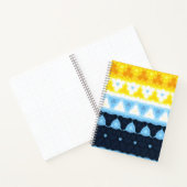 Boho Groovy Geometrische Abstracte AroAce Pride Vl Notitieboek (Binnen)