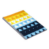 Boho Groovy Geometrische Abstracte AroAce Pride Vl Notitieboek (Rechterzijde)