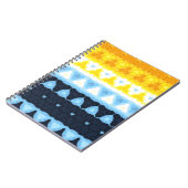 Boho Groovy Geometrische Abstracte AroAce Pride Vl Notitieboek (Linkerzijde)