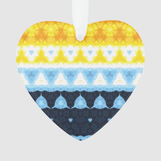 Boho Groovy Geometrische Abstracte AroAce Pride Vl Ornament (voorkant)