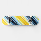 Boho Groovy Geometrische Abstracte AroAce Pride Vl Persoonlijk Skateboard (Horizontaal)