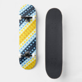 Boho Groovy Geometrische Abstracte AroAce Pride Vl Persoonlijk Skateboard (Voorkant)