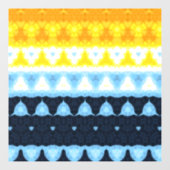 Boho Groovy Geometrische Abstracte AroAce Pride Vl Raamsticker (Vel)