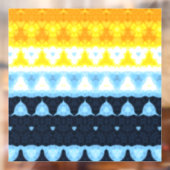 Boho Groovy Geometrische Abstracte AroAce Pride Vl Raamsticker (Vel 2)