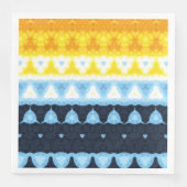 Boho Groovy Geometrische Abstracte AroAce Pride Vl Servet (Voorkant)