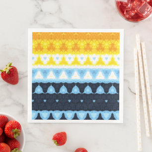 Boho Groovy Geometrische Abstracte AroAce Pride Vl Servet