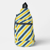 Boho Groovy Geometrische Abstracte AroAce Pride Vl Sling Bag (Voorkant)