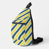 Boho Groovy Geometrische Abstracte AroAce Pride Vl Sling Bag (Rechterhoek)